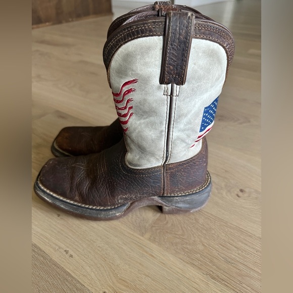 Lil' Rebel™ by Durango® Little Kids Distressed Flag Western Boot - Picture 13 of 15